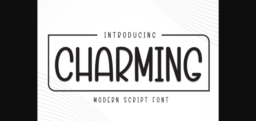 Charming Font Poster 3