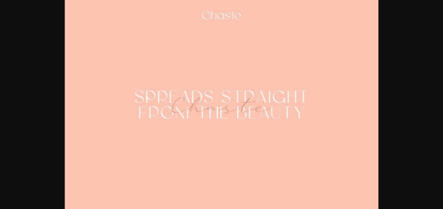 Chaste Font Poster 5