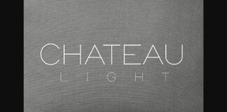 Chateau Light Font Poster 1