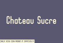 Chateau Sucre Font Poster 1