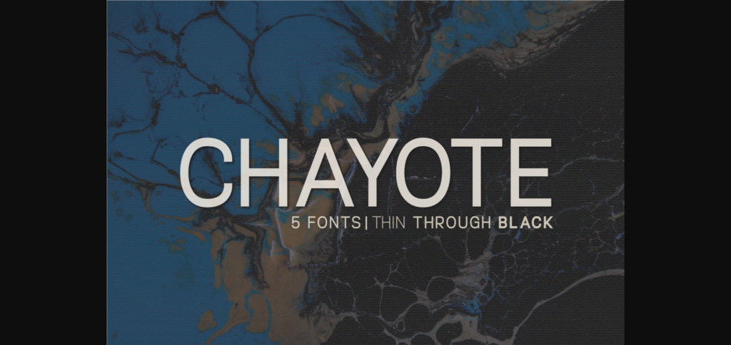 Chayote Font Poster 1