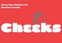 Cheeks Font Poster 1