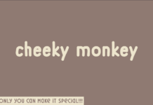 Cheeky Monkey Font Poster 1