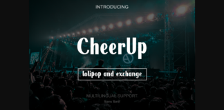 Cheerup Font Poster 1