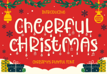 Cheerful Christmas Font Poster 1