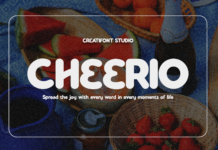 Cheerio Font Poster 1