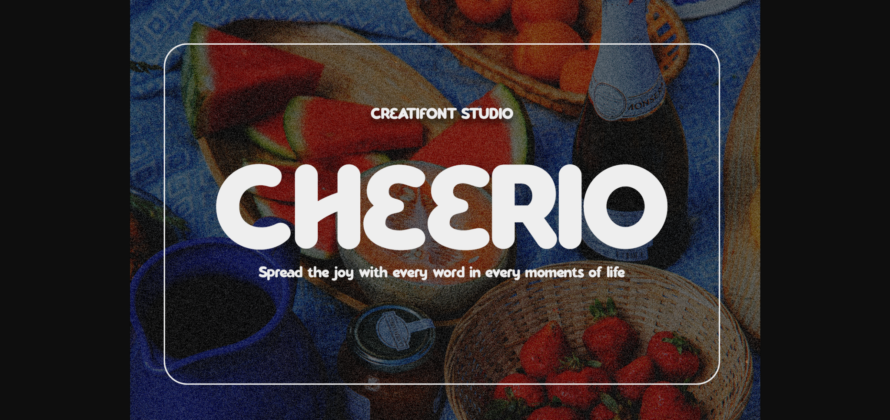 Cheerio Font Poster 1