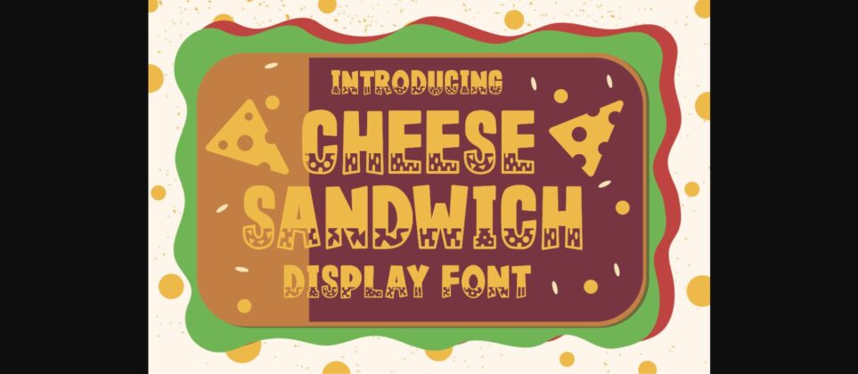 Cheese Sandwich Font Poster 3