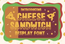 Cheese Sandwich Font Poster 1