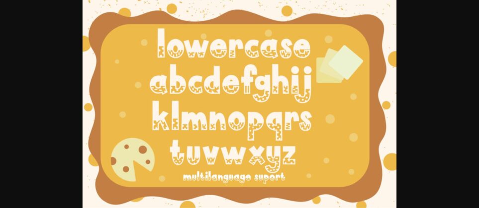 Cheese Sandwich Font Poster 5