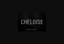 Cheloise Font Poster 1