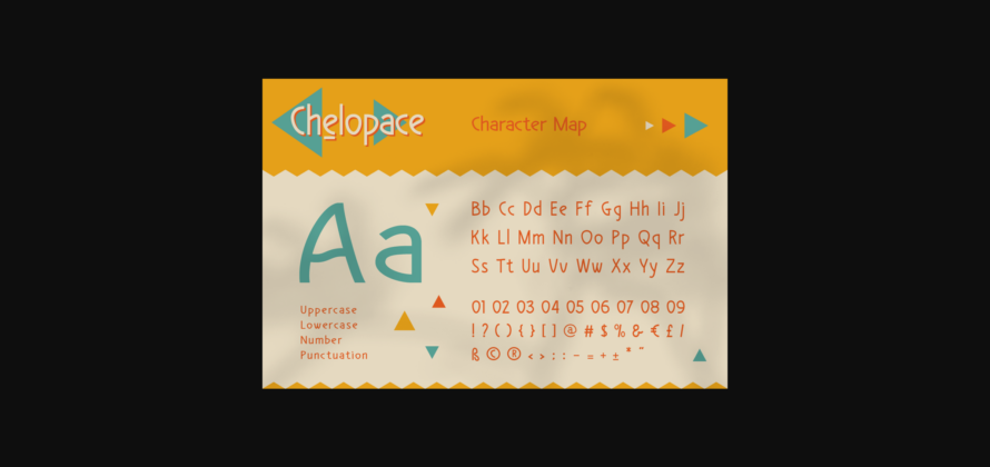 Chelopace Font Poster 4