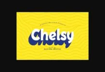 Chelsy Font Chelsy Font Poster 1