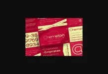 Chemelon Font Chemelon Font Poster 1