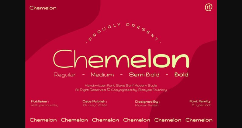 Chemelon Font Poster 4