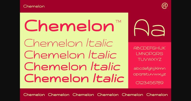 Chemelon Font Poster 5