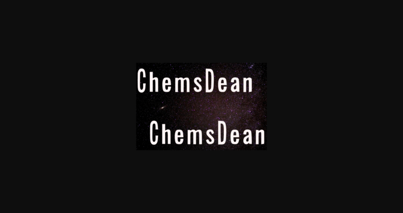 Chems Dean Font Poster 4