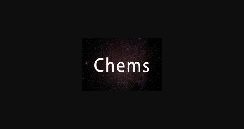 Chems Font Poster 3