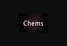 Chems Font Poster 1