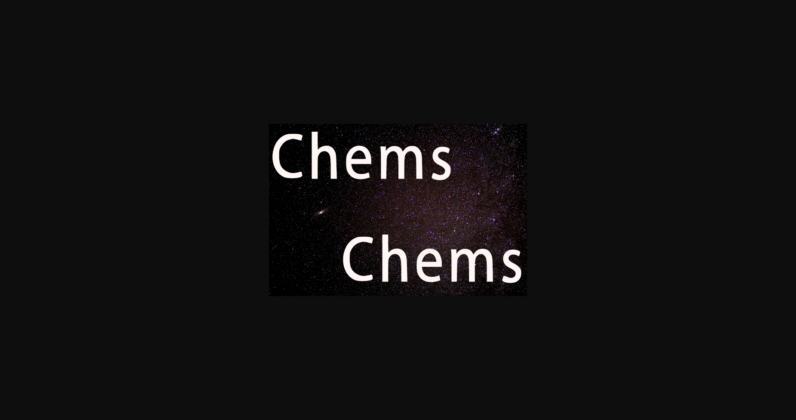Chems Font Poster 4