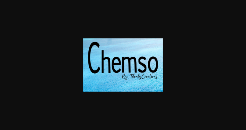 Chemso Font Poster 3