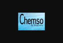 Chemso Font Poster 1