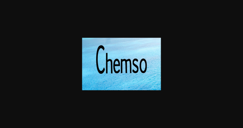 Chemso Font Poster 4