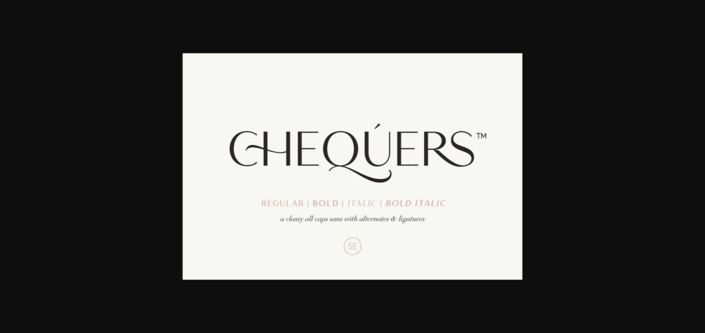 Chequers Font Poster 3
