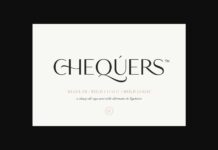 Chequers Font Poster 1