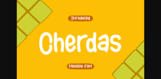 Cherdas Font Poster 1