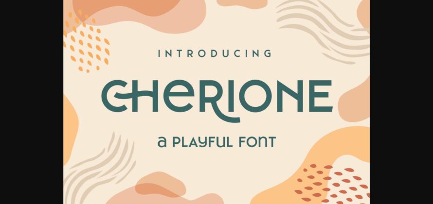 Cherione Font Poster 3