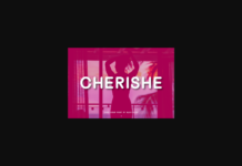 Cherishe Font Poster 1