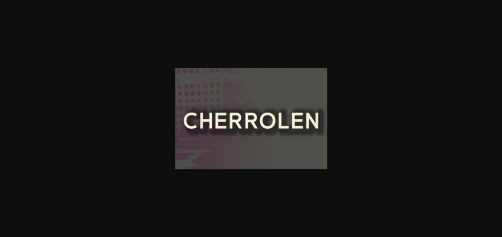 Cherrolen Font Poster 1