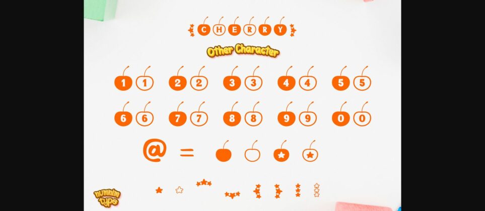 Cherry Font Poster 9