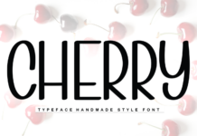 Cherry Font Poster 1