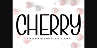 Cherry Font Poster 1