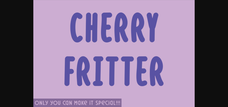 Cherry Fritter Font Poster 3