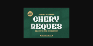 Chery Reques Font Poster 1