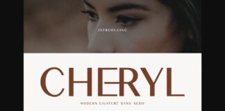 Cheryl Font Poster 1