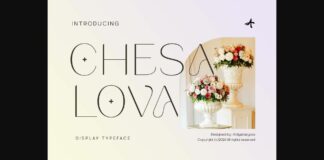Chesalova Font Poster 1