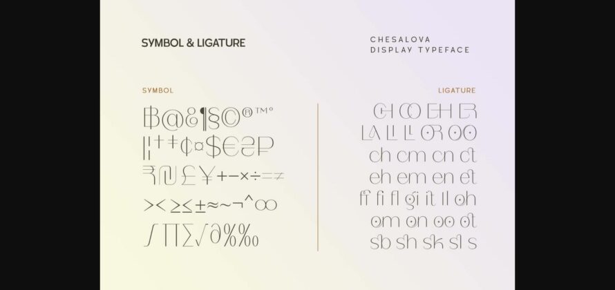 Chesalova Font Poster 11