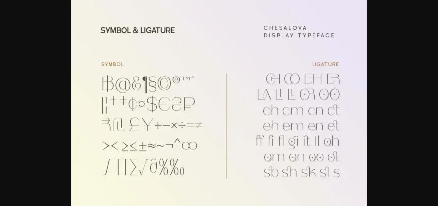 Chesalova Font Poster 11