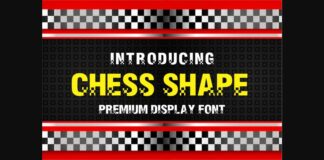 Chess Shape Font Poster 1