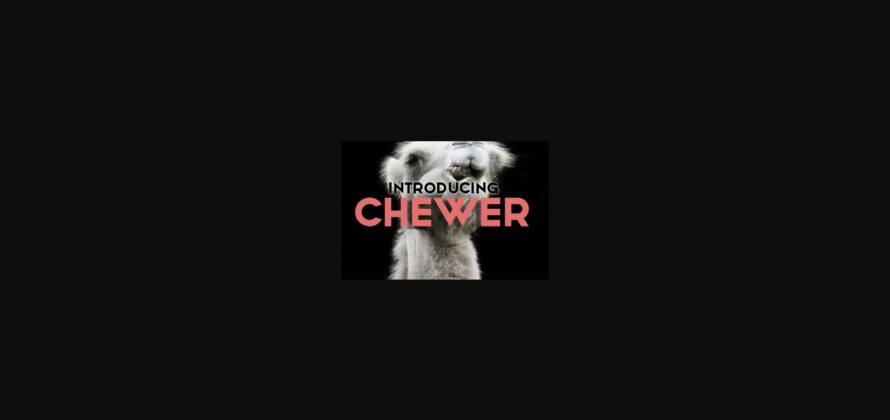 Chewer Font Poster 3