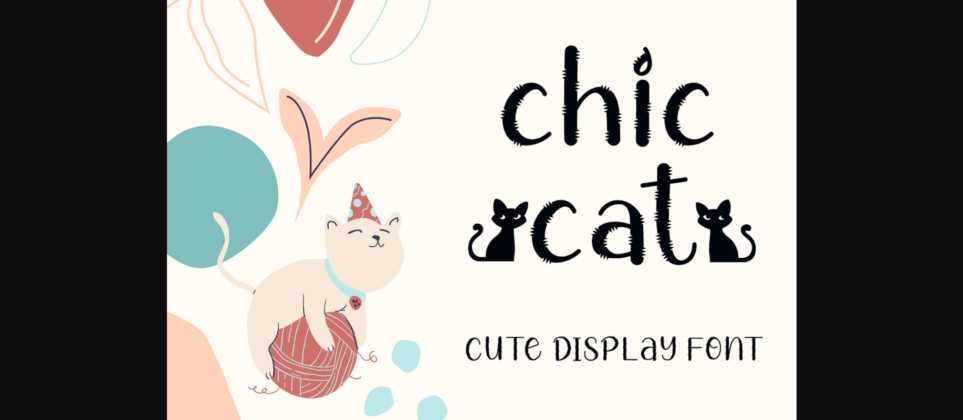 Chic Cat Font Poster 3