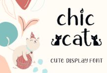 Chic Cat Font Poster 1