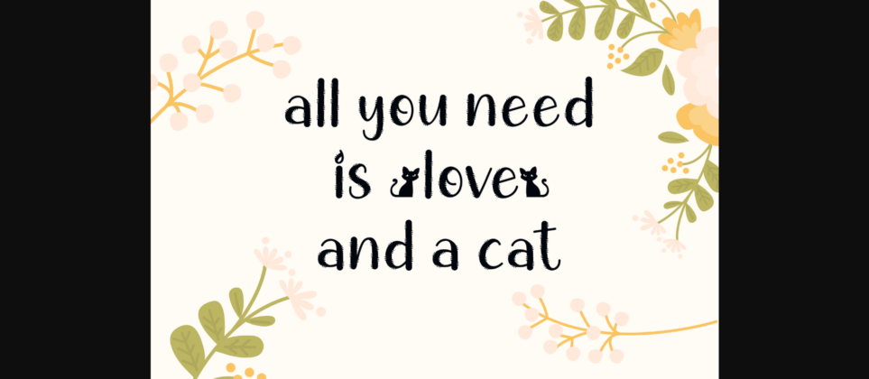 Chic Cat Font Poster 6