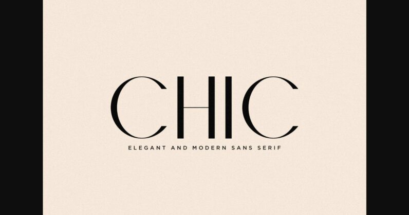 Chic Font Poster 3