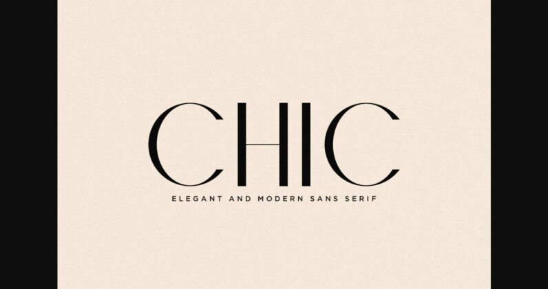 Chic Font Poster 3