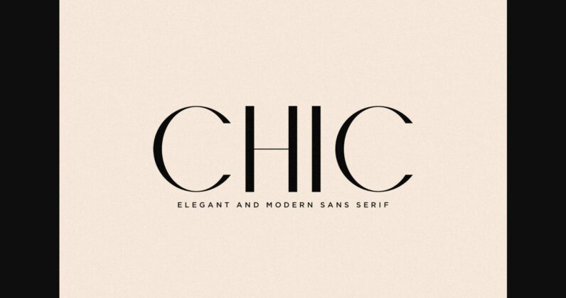 Chic Font Poster 1